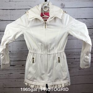 Betsey Johnson XS Hooded Lined Jacket Drawstring